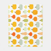 Couverture Polaire Variétés citrouilles motif (Devant)