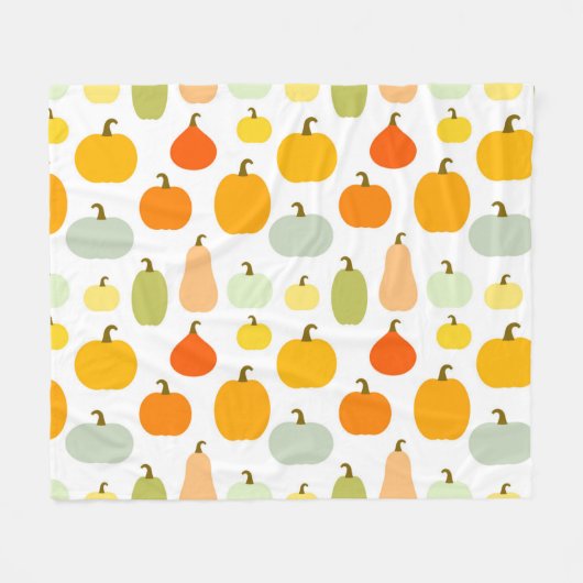 Couverture Polaire Variétés citrouilles motif (Devant (Horizontal))