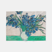 Couverture Polaire Vase aux iris, Van Gogh (Devant (Horizontal))