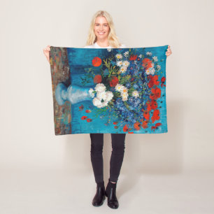 Couverture Polaire Vase avec Cornflowers et Poppies, Van Gogh