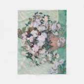 Couverture Polaire Vase avec roses roses roses, Van Gogh (Devant)