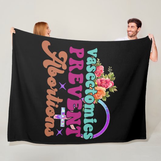 Couverture Polaire Vasectomie Empêcher les avortements Fleece Blanket (En situation)