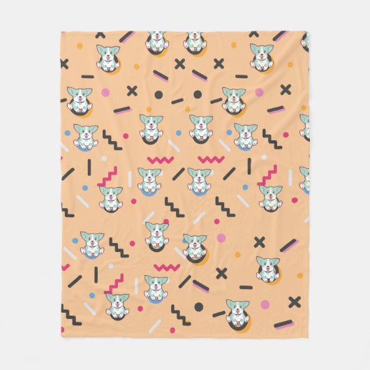 Couverture Polaire Vector de Dog Seamless (Devant)