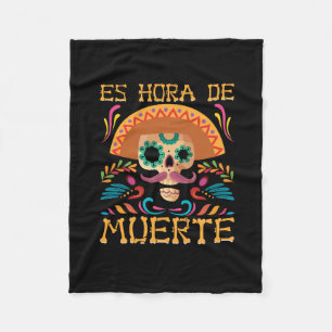 Couverture Polaire Vector dia de los muertos t-shirt modèle design,