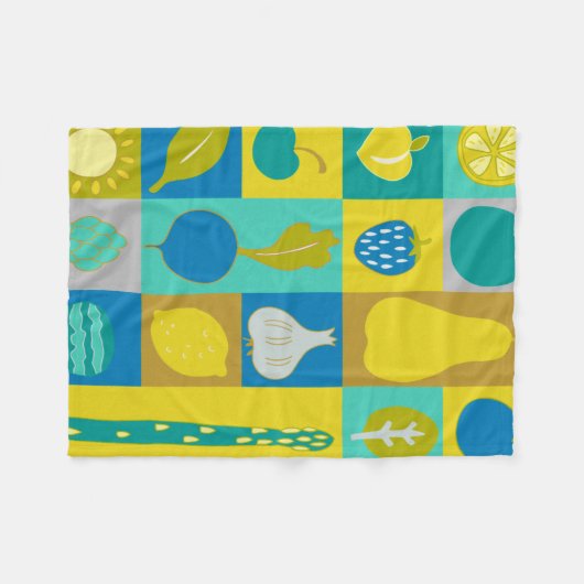 Couverture Polaire Veggie Blocks I (Devant (Horizontal))