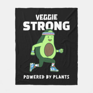 Couverture Polaire Veggie Strong, Alimenté par les plantes