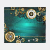 Couverture Polaire Veille bijoux Steampunk sur un Arrière - plan vert (Devant (Horizontal))