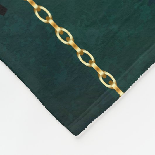 Couverture Polaire Veille bijoux Steampunk sur un Arrière - plan vert (Coin)