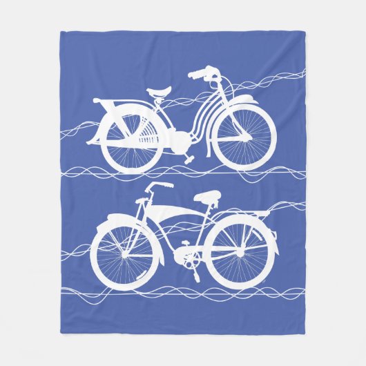 Couverture Polaire Vélo Bicyclette Blanche polaire (Devant)