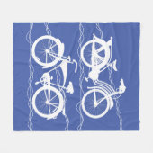 Couverture Polaire Vélo Bicyclette Blanche polaire (Devant (Horizontal))