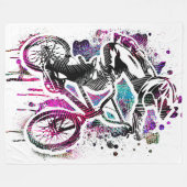 Couverture Polaire Vélo Bmx Classique - Bmx Freestyle - Bmx Fleece Bl (Devant (Horizontal))