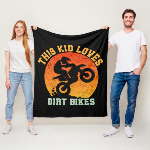 Couverture Polaire Vélo de terre drôle pour enfants