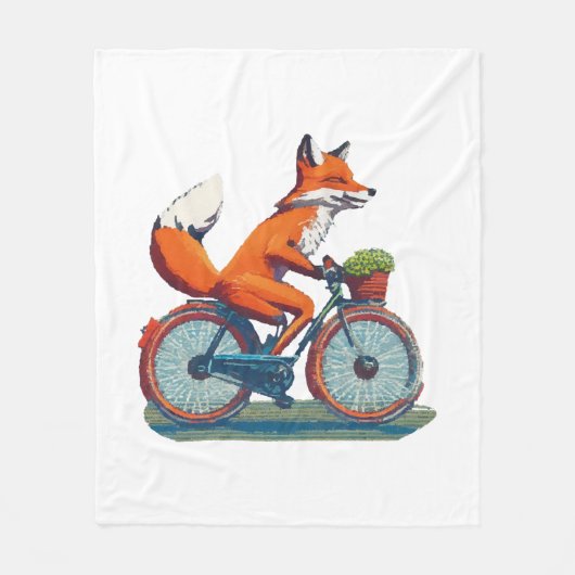 Couverture Polaire Vélo Fox (Devant)