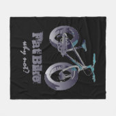 Couverture Polaire Vélo gras Pourquoi pas Motivational Citation avec (Devant (Horizontal))