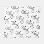 Couverture Polaire Vélo, Sport Vélo, Mots Motivationnels (Devant (Horizontal))