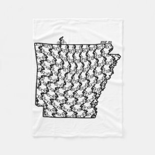 Couverture Polaire Vélo vintage roulant cyclisme Arkansas montagne Bi