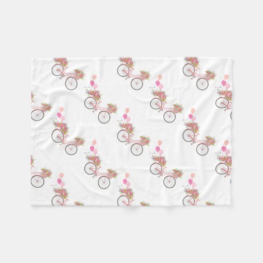 Couverture Polaire Vélo Whimsical Rose (Devant (Horizontal))