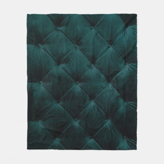 Couverture Polaire Velvet Green : Élégance textile malachite (Devant)