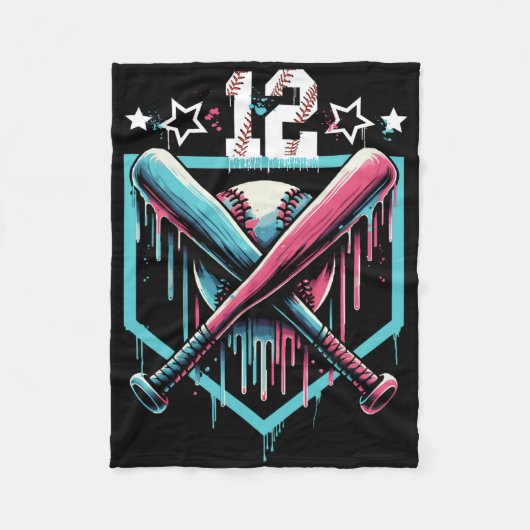 Couverture Polaire Vendre Drip 12e anniversaire garçons Numéro 12 Jeu (Devant)