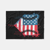 Couverture Polaire Vendre Driys Kids Ice Cream Patriotic American F (Devant (Horizontal))