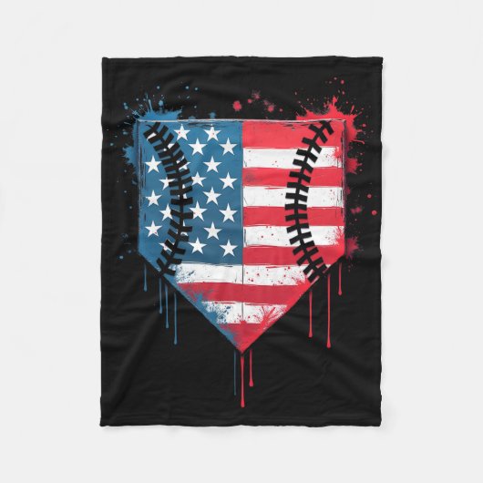 Couverture Polaire Vendre Driys Kids Ice Cream Patriotic American F (Devant)