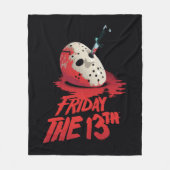 Couverture Polaire Vendredi 13 | Couteau à travers le masque de hocke (Devant)