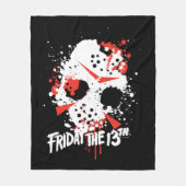 Couverture Polaire Vendredi 13 | Masque de Hockey Splatter de peintur (Devant)