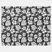 COUVERTURE POLAIRE VENDREDI ALOHA (NOIR & GRIS) (Devant (Horizontal))