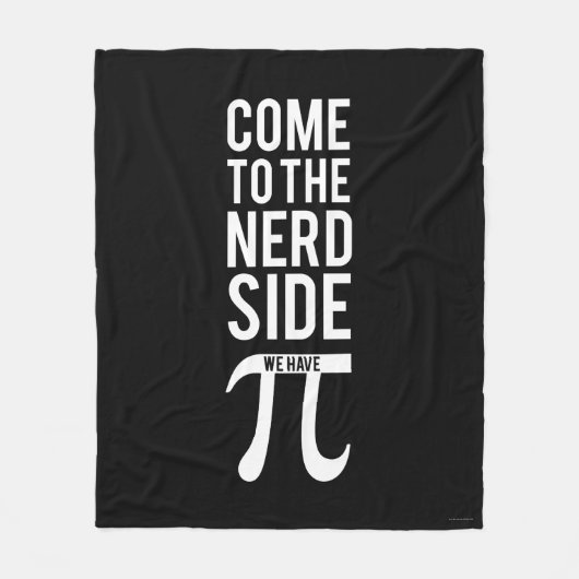 Couverture Polaire Venez au côté nerd (Devant)