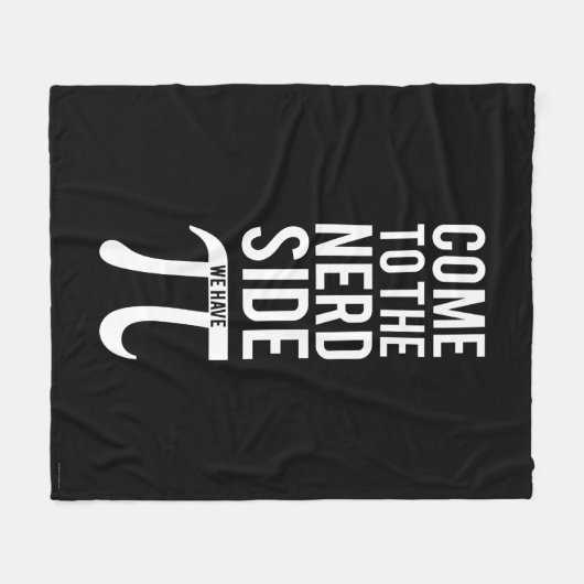 Couverture Polaire Venez au côté nerd (Devant (Horizontal))