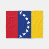 Couverture Polaire Venezuela : drapeau patriotique vénézuélien (Devant (Horizontal))