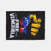 Couverture Polaire Venezuela Flag Venezuela Libre 2026  (Devant (Horizontal))
