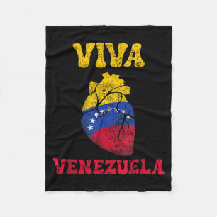 Couverture Polaire Venezuela Libre 2026 Drapeau Cœur Venezuela