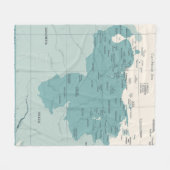 Couverture Polaire Venezuela Map (Devant (Horizontal))