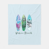 Couverture Polaire Venice Beach California Planches de surf (Devant)
