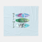 Couverture Polaire Venice Beach California Planches de surf (Devant (Horizontal))