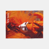 Couverture Polaire Venise, Italie (IT) - costume orange de carnaval (Devant (Horizontal))