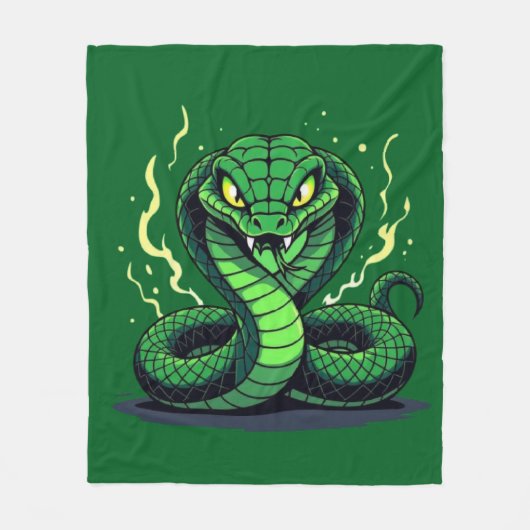 Couverture Polaire Venomous Snake – Danger and Precision (Devant)