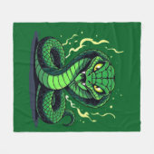 Couverture Polaire Venomous Snake – Danger and Precision (Devant (Horizontal))