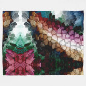 Couverture Polaire Vent foncé centré sur le cube (Devant (Horizontal))