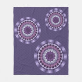 Couverture Polaire Vent Mandala Fleece Blanche (Devant)