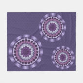 Couverture Polaire Vent Mandala Fleece Blanche (Devant (Horizontal))