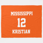 Couverture Polaire Ventilateur de l'équipe sportive Tangelo personnal (Devant (Horizontal))