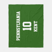 Couverture Polaire Ventilateur de sport votre propre Lincoln vert (Devant)