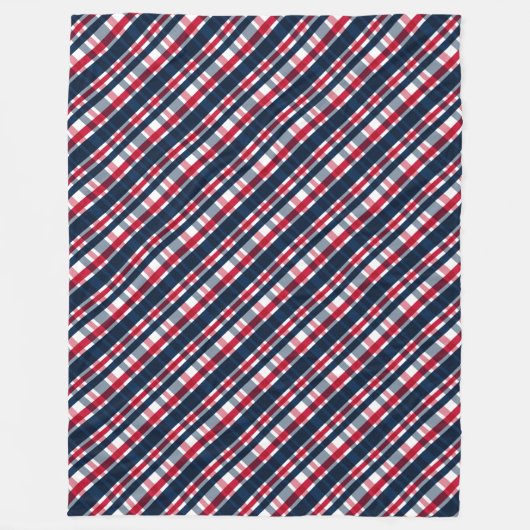 Couverture Polaire Ventilateur de sports Washington bleu blanc rouge (Devant)