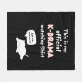 Couverture Polaire Ventilateur officiel K-Drama Watching Chemise Kpop (Devant (Horizontal))