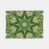 Couverture Polaire verdure abstraite botanique palmier tropical feuil (Devant (Horizontal))