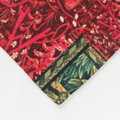 COUVERTURE POLAIRE VERDURE, ANIMAUX FORESTIERS, LION, FOX, PHÉASANT,  (Coin)