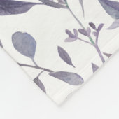 Couverture Polaire Verdure des Feuilles verts pourpre (Coin)