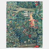 Couverture Polaire VERDURE, Hares FORESTIERS, Hares Floral vert (Devant)